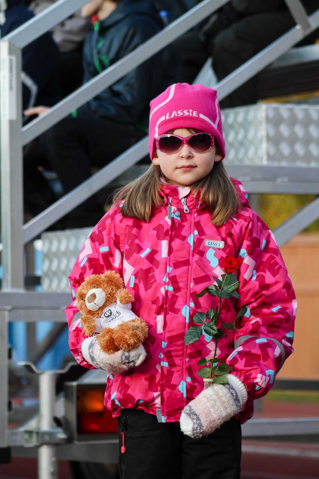 11-Päivän pinkeimmästä asusta palkittiin yhdeksänvuotias Jenna Kanerva.